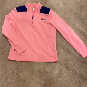 Women’s pink & blue vineyard vines shepshirt